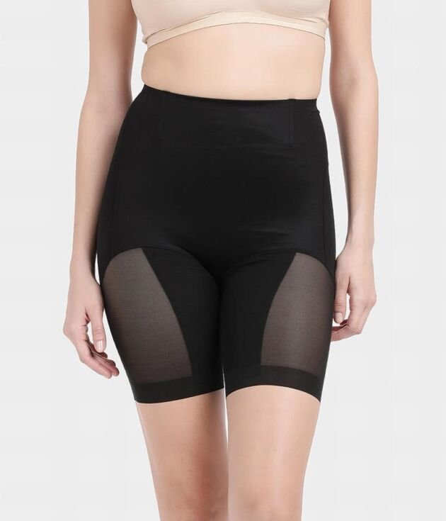 Shyle Tummy Tucker Thigh Shaper Shapewear - Black
