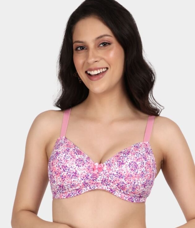 Casual 3/4th Coverage Everyday T-Shirt Bra - Salt Air